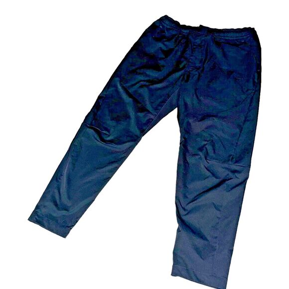 Nike Other - Nike Vintage Rare Windrunner Nylon Soccer Pants Trackies Fleece Black Scally Lg